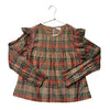 Crewcuts Tartan Metallic Blouse - Size XL 12-14