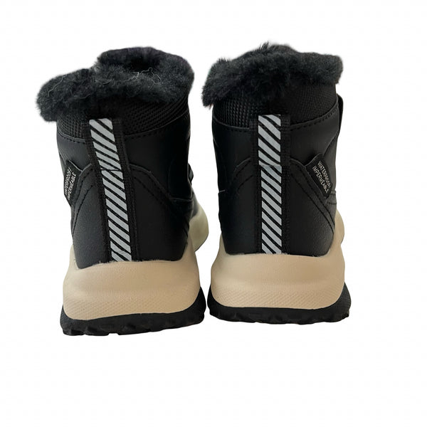 H&M Black Faux Fur Lined Waterproof Ankle Boots - Size 7.5