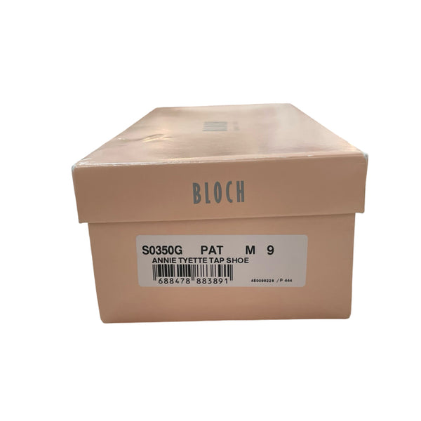 Bloch Black Patent Tap Shoes in Box - Size 9