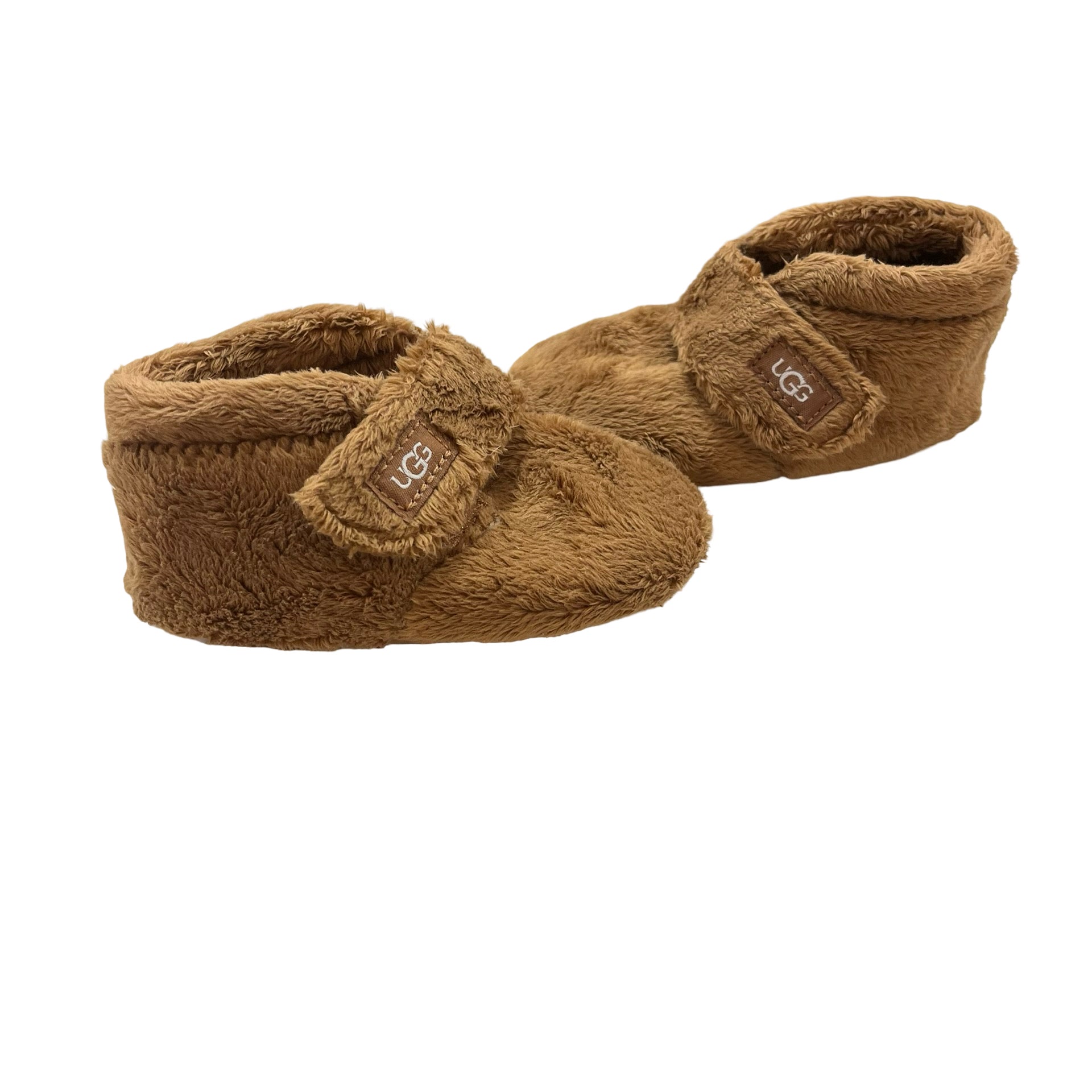 UGG Brown Fuzzy Soft-Sole Booties - Size 4-5
