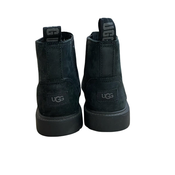 UGG Black Leather Ankle Boots - Size 13