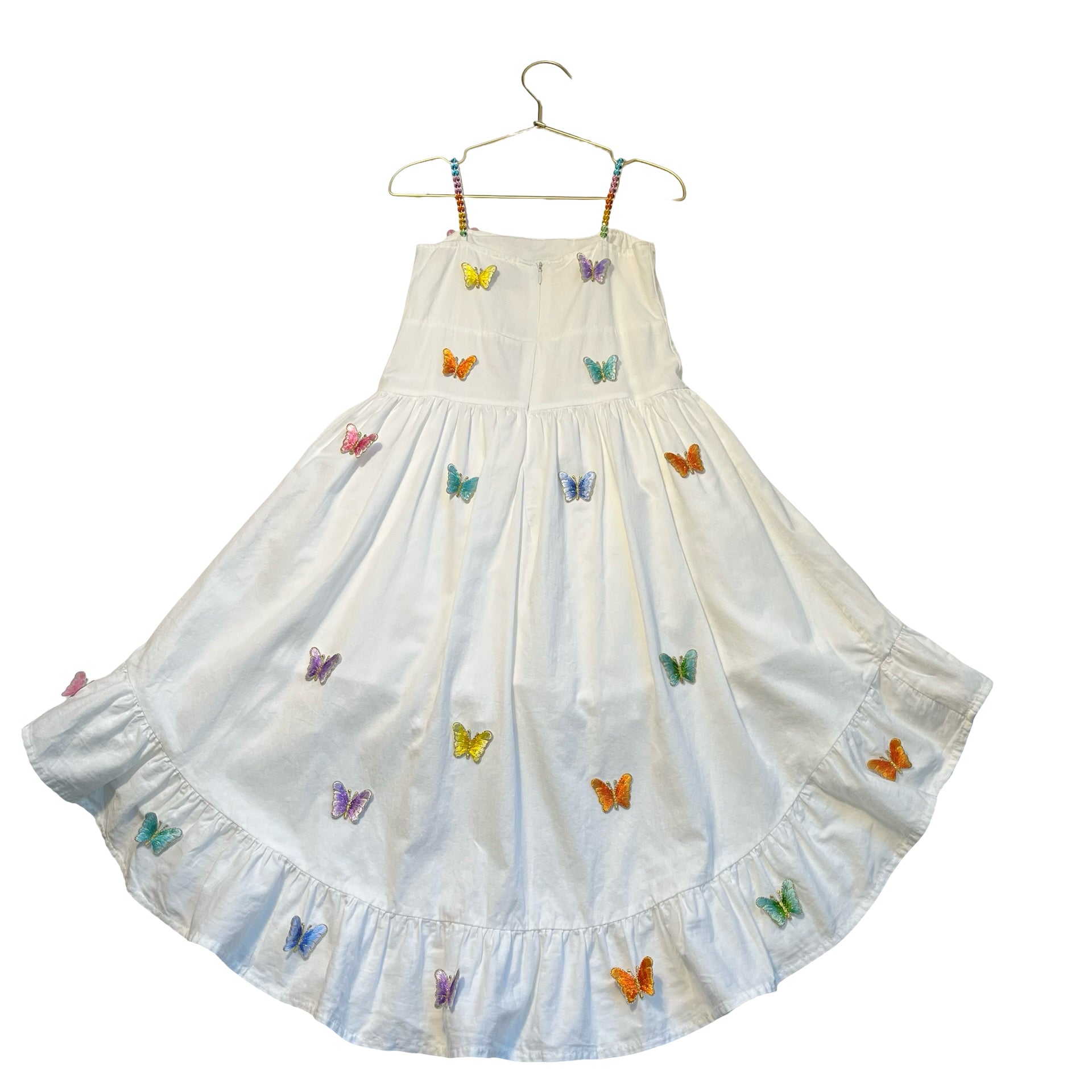 Lola & The Boys Butterfly Patch Hi-Lo Dress - Size 6