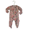 Magnetic Me Pink Floral Footed One-Piece PJs - Size Newborn
