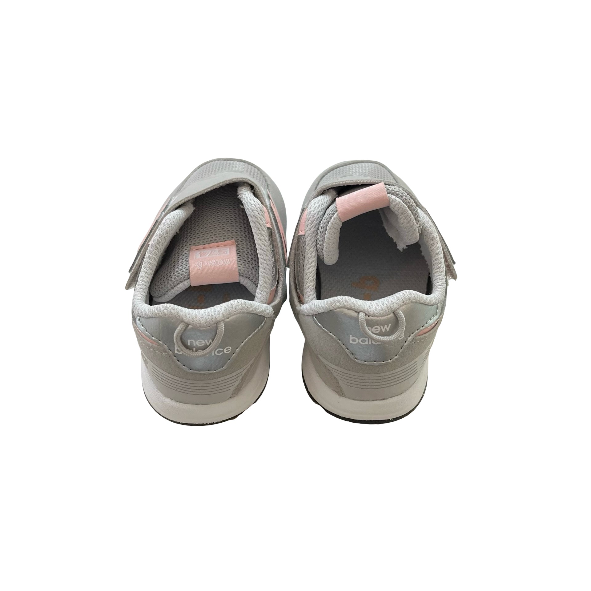 New Balance 574 Gray & Pink Sneakers - Size 6.5