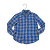 Janie and Jack Blue Plaid Button Down Shirt - Size 2T