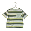 Old Navy Green, Yellow, Ivory Striped T-Shirt - Size 18-24 Mo