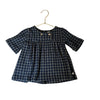 1 + in the family Navy & Tan Windowpane Plaid Dress - Size 6 Mo