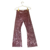 Old Navy Pink Crushed Velvet Flare Leggings - Size S 6-7
