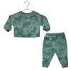 Baby Green Green Tie-Dye Joggers & Sweatshirt Set - Size 12-18 Mo