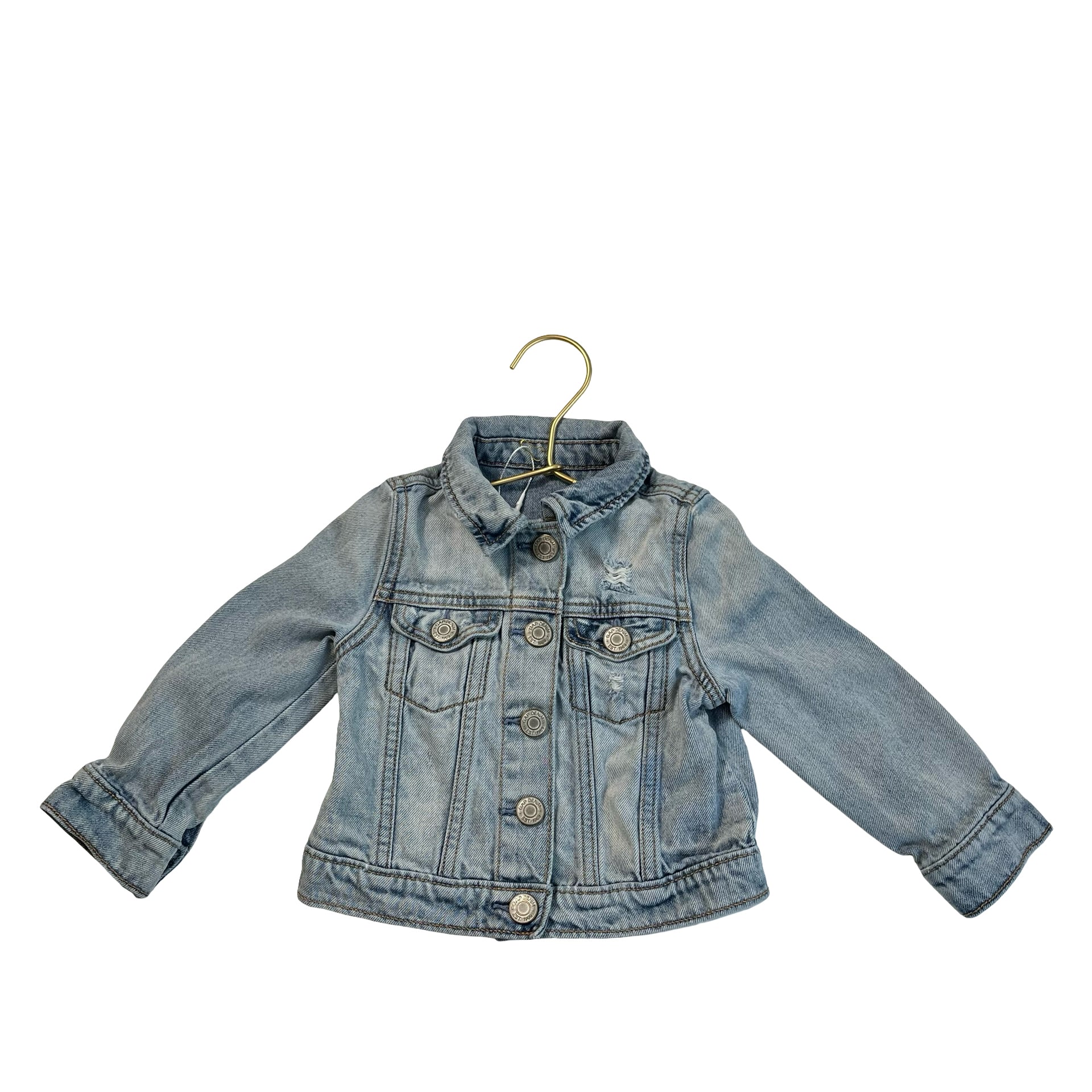 Baby Gap Distressed Denim Jean Jacket - Size 18-24 Mo