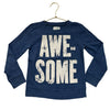 Crewcuts Blue 'Awesome' Shirt - Size 4-5