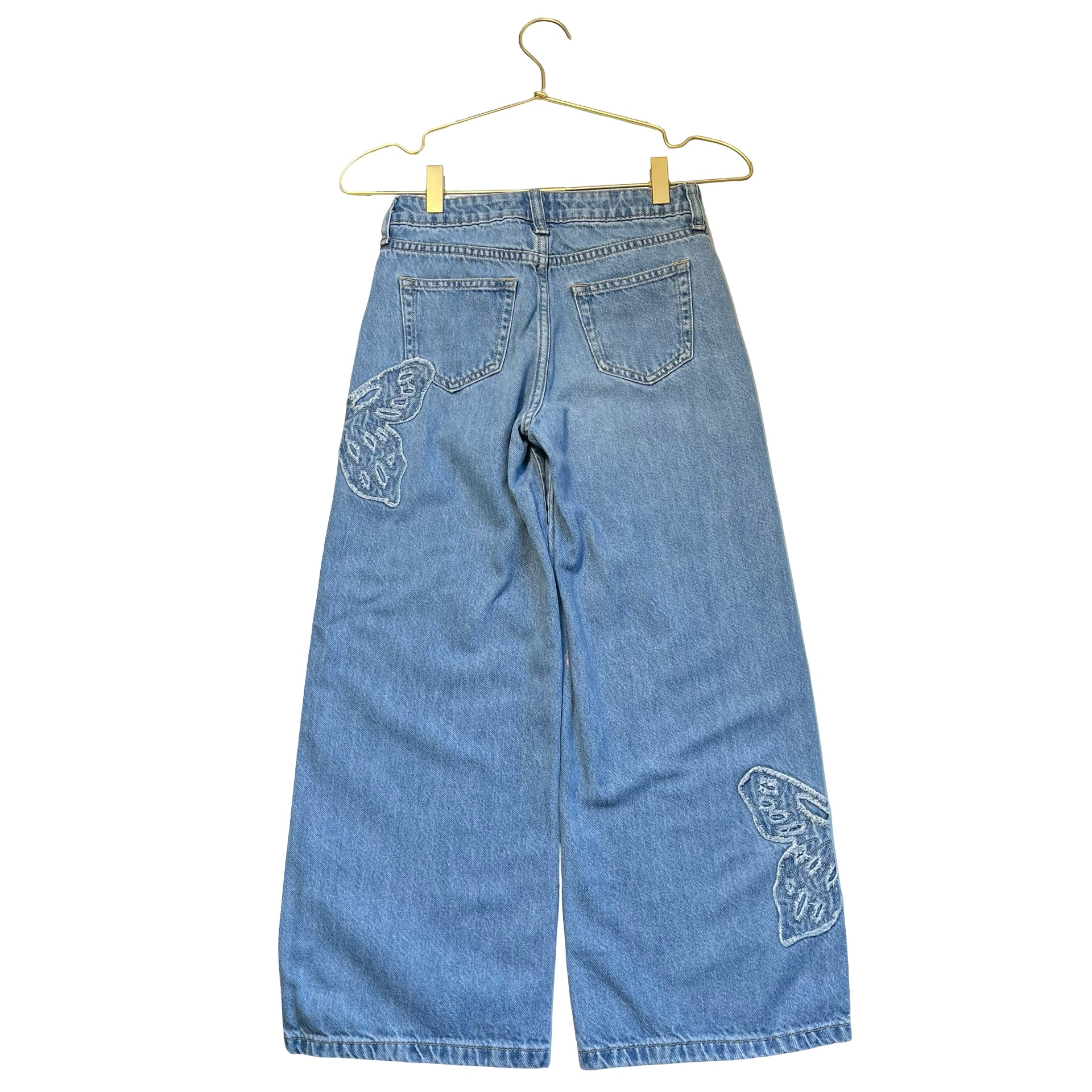 Gap Denim Wide-Leg Butterfly Jeans - Size 10