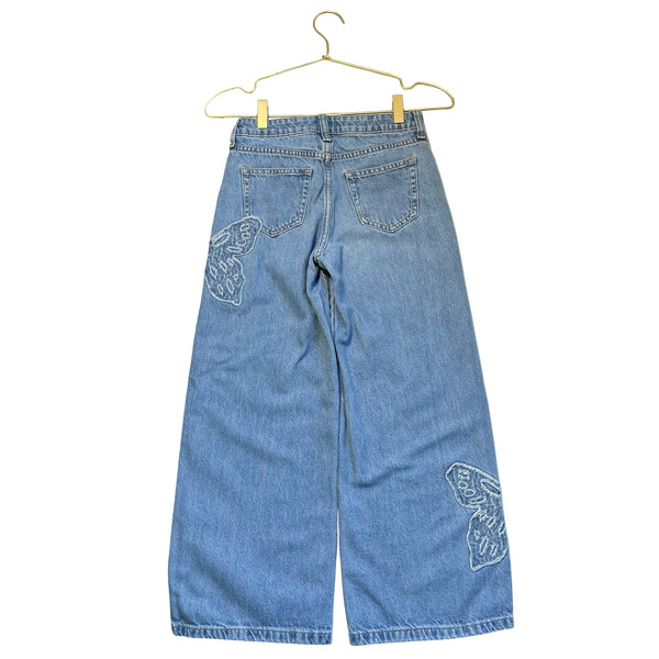 Gap Denim Wide-Leg Butterfly Jeans - Size 10