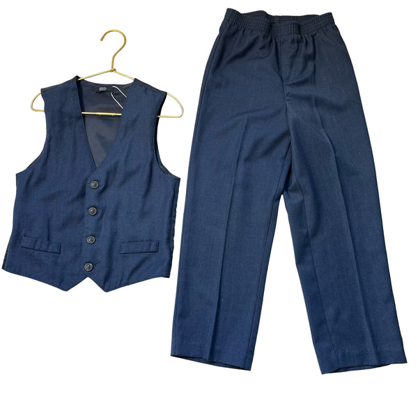 Nautica Navy Vest & Pants Suit Set - Size 7