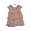 Zara Pink & Yellow Embroidered Floral Tulle Dress - Size 2/3