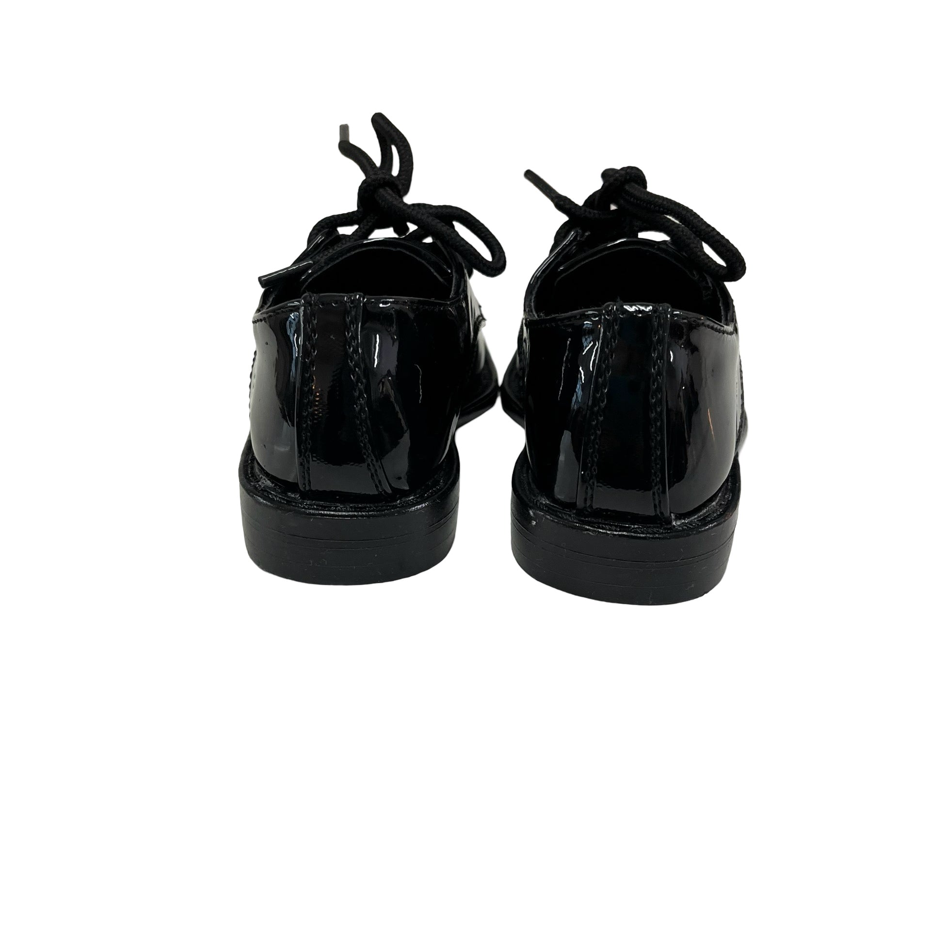 Tip Top Black Patent Tuxedo Shoes in Box - Size 5