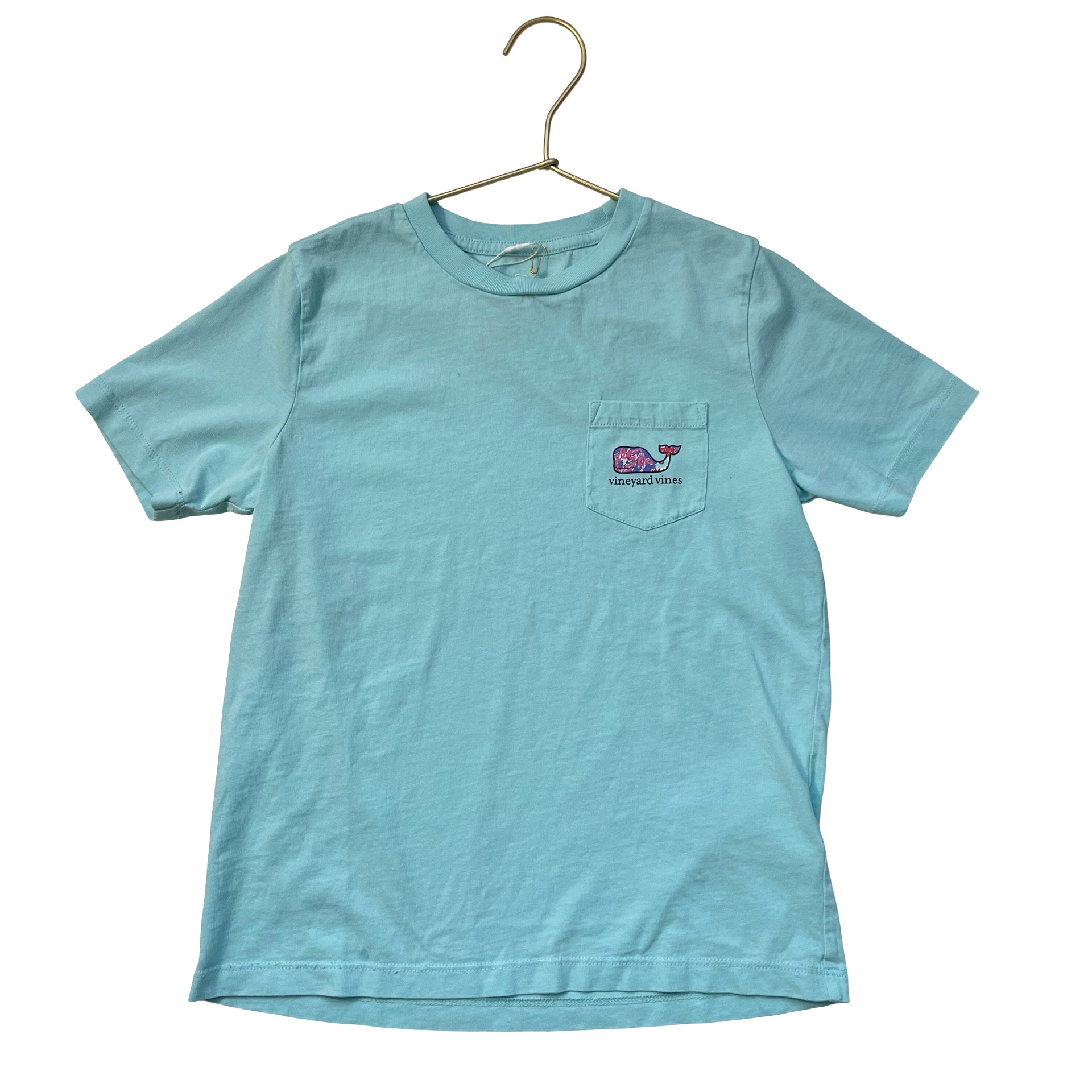 Vineyard Vines Light Blue Whale T-Shirt - Size 7