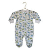 Kissy Kissy White Dino Print Footed PJs - Size 6-9 Mo