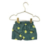 H&M Green Lemon Print Swim Trunks - Size 3-6 Mo