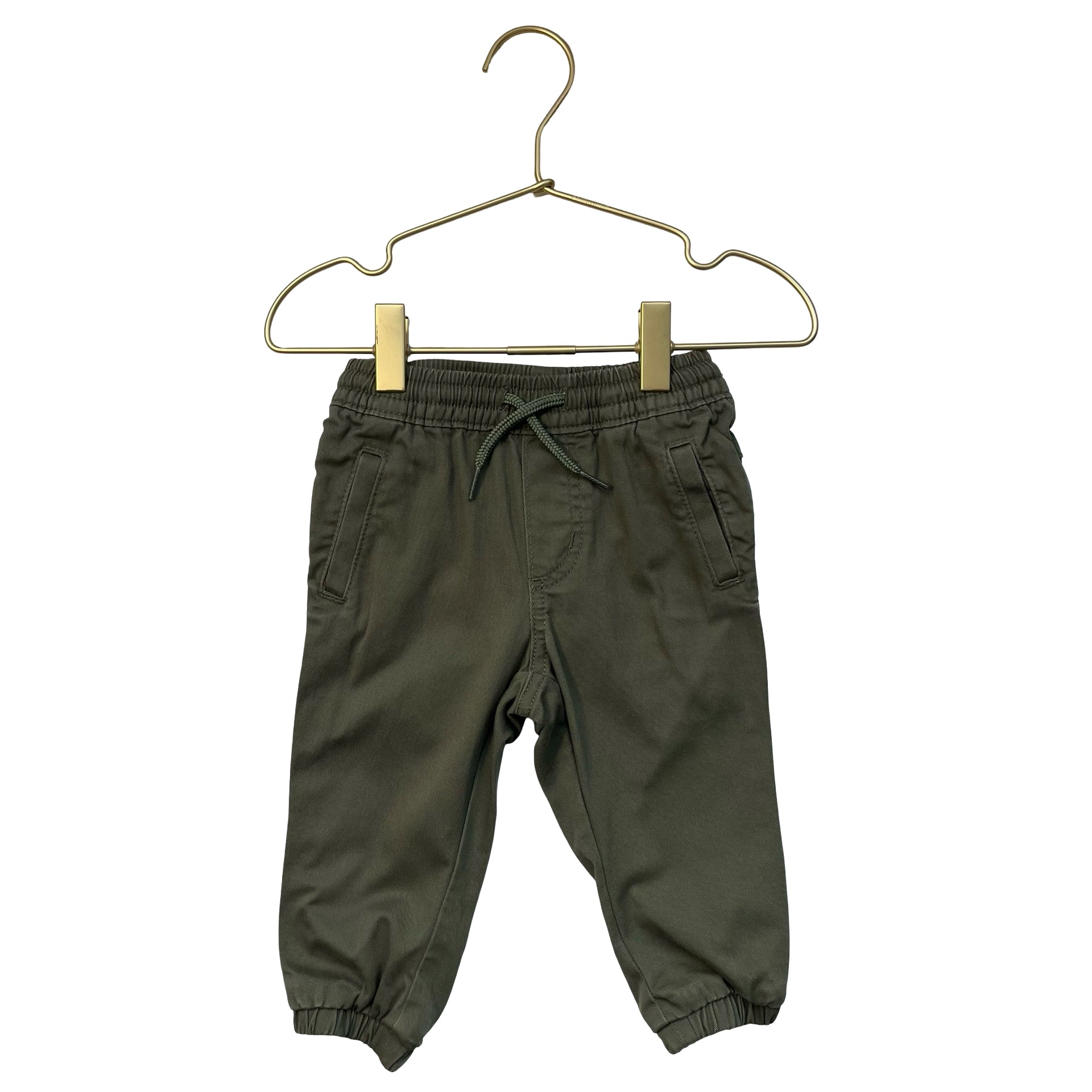 Old Navy Olive Green Jogger Pants - Size 12-18 Mo