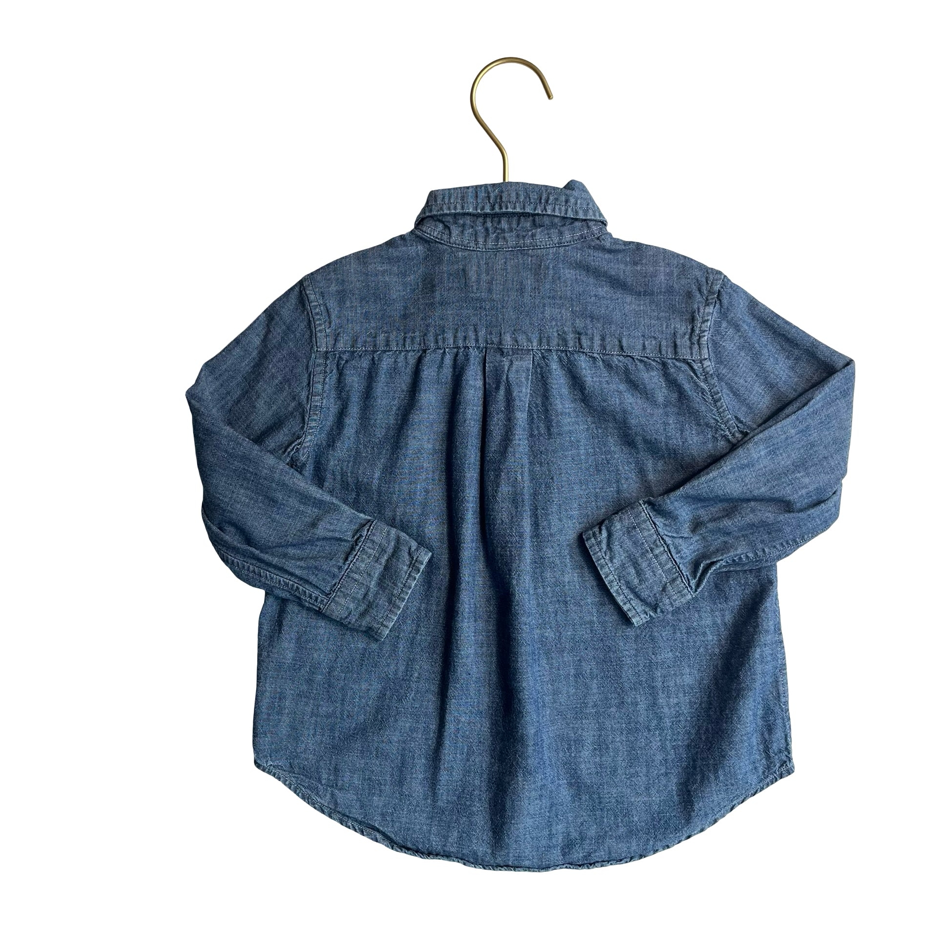 Ralph Lauren Medium Wash Chambray Button Down Shirt - Size 3