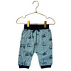 Monica + Andy Light Blue Bike & Scooter Print Joggers - Size 9-12 Mo
