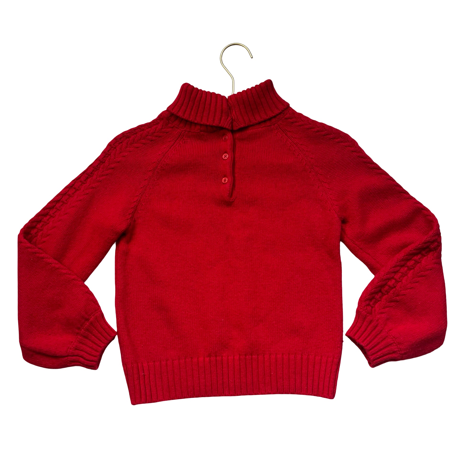 Janie and Jack Red Cable-Knit Sweater - Size 8