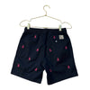 Psycho Bunny Navy & Pink Embroidered Logo Shorts - Size M 10-12