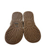 UGG Rowan Ivory & Tan Leather Closed-Toe Sandals - Size 6