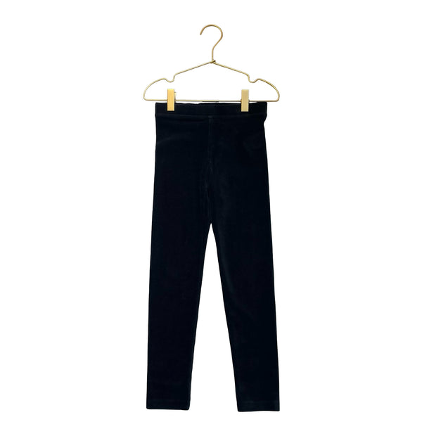 Crewcuts Black Ribbed Velour Leggings - Size 7