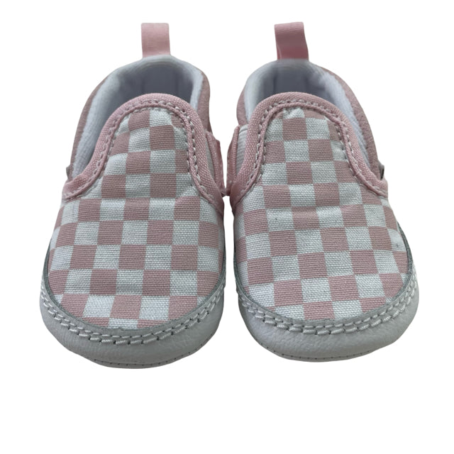 Vans Pink Check Soft-Sole Shoes - Size 3