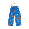 Preppy Goose Blue Sports Print Fuzzy PJ Pants - Size 2-3