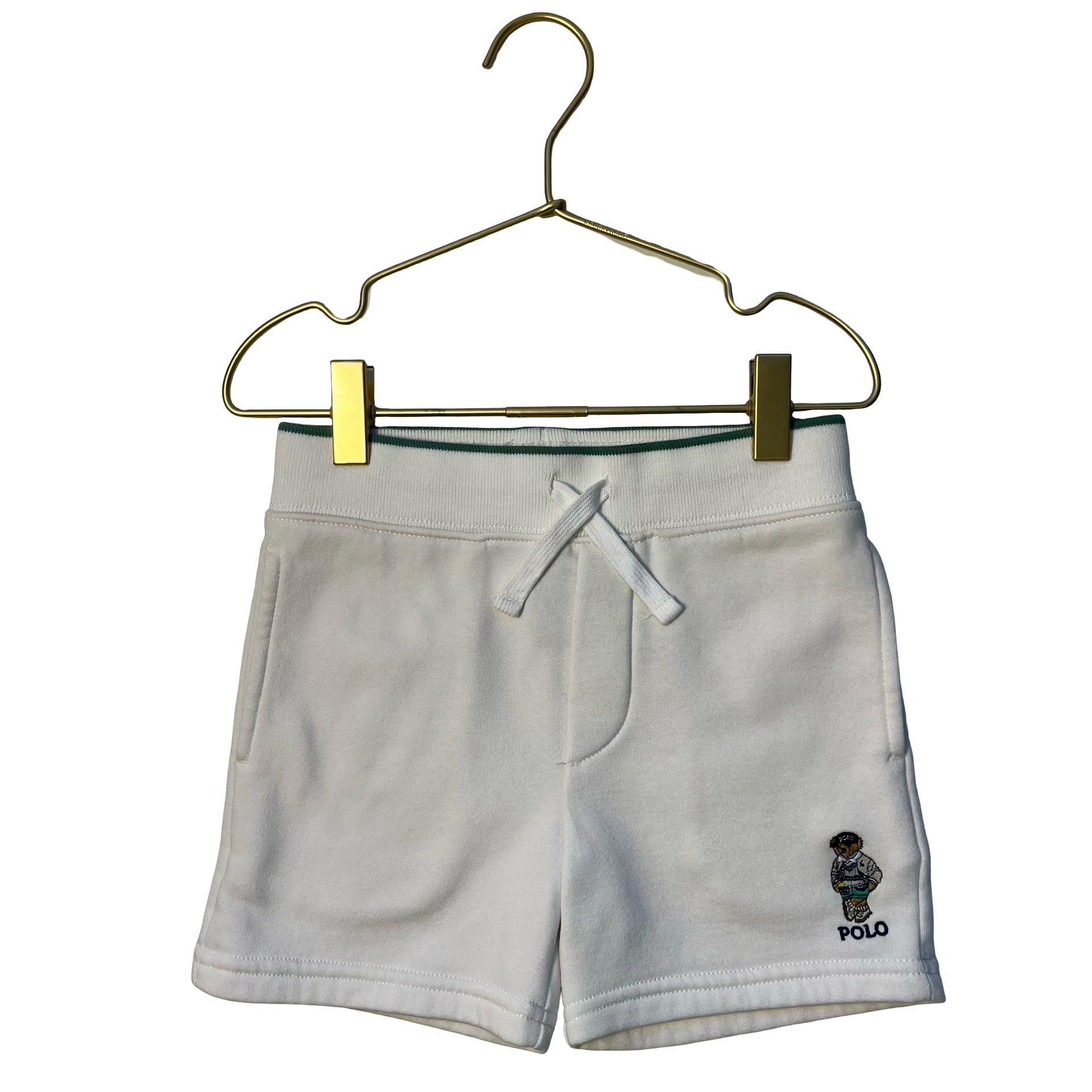 Polo Ralph Lauren Ivory Polo Bear Shorts - Size 4