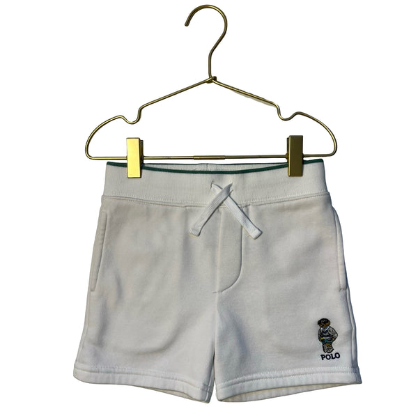 Polo Ralph Lauren Ivory Polo Bear Shorts - Size 4