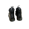 Dr. Martens Black & Silver Sparkle Patent Boots - Size 10