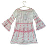 Kiwi Saint-Tropez White & Embroidered Pink Swim Cover Up Dress - Size 6