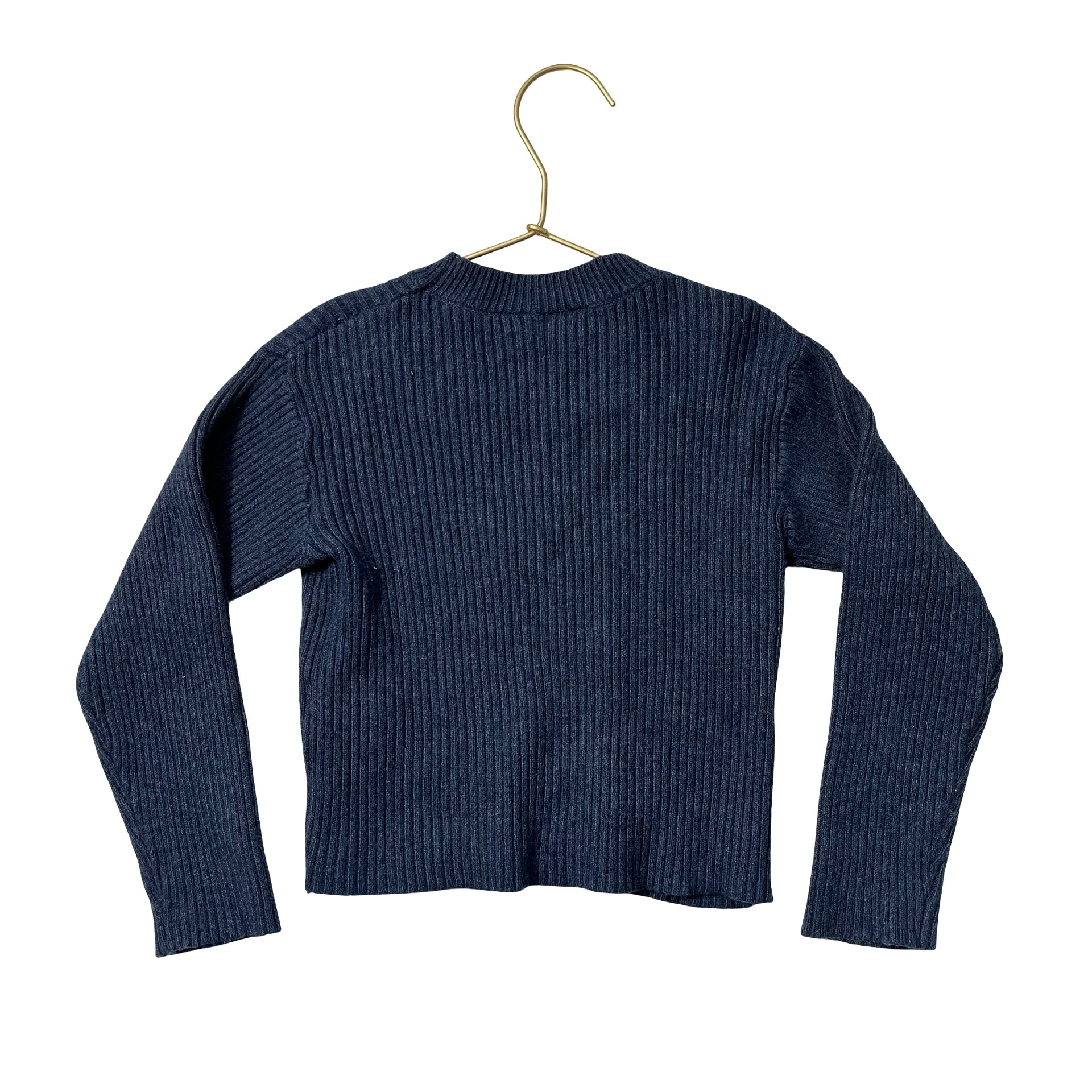 Zara Navy Ribbed Sweater - Size 5-6