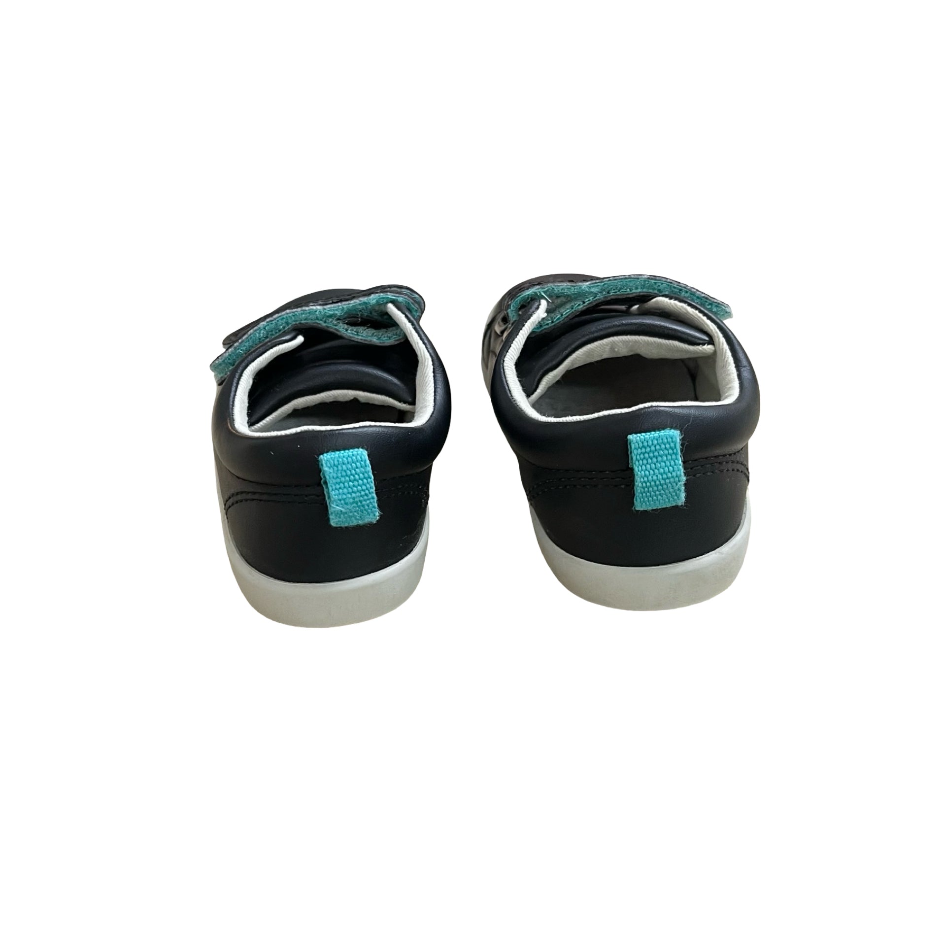 Ten Little Black Velcro Shoes - Size 6.5