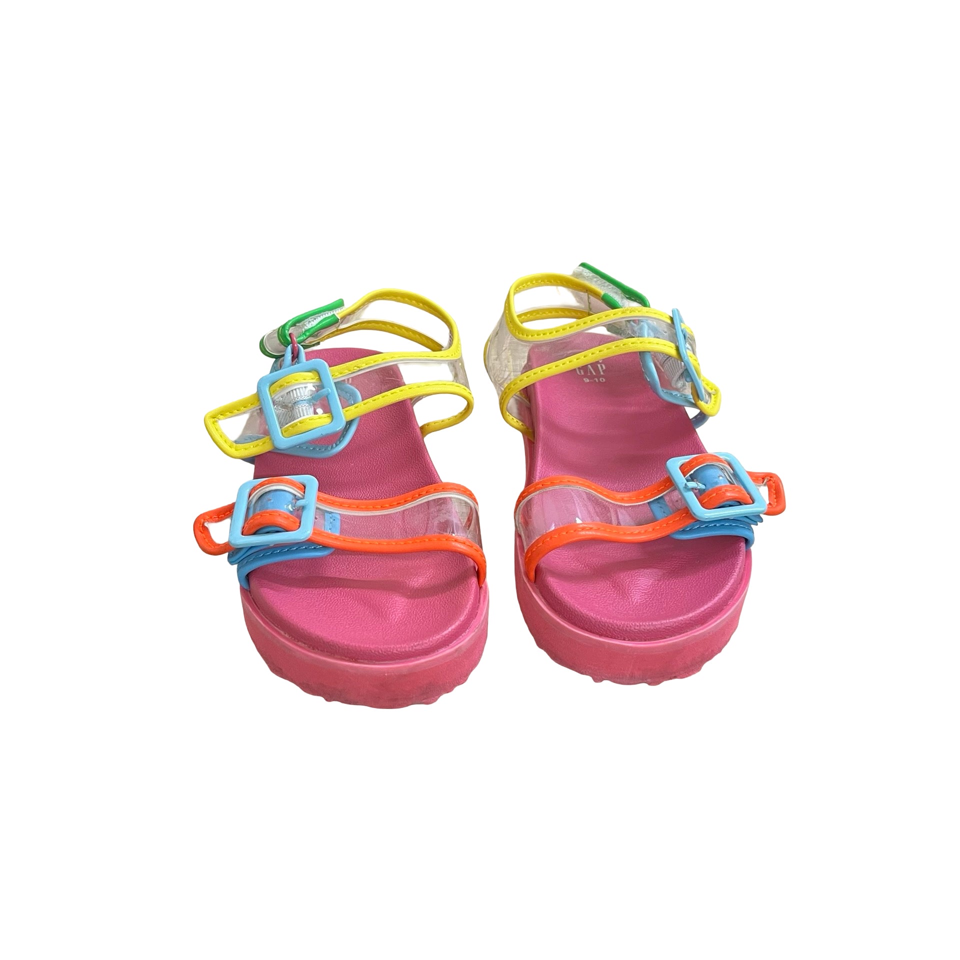 Baby Gap Pink, Clear & Multi-Color Sandals - Size 9-10