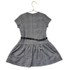 Mayoral Black, White, Red Plaid Belted Dress - Size 6
