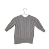 Ruffle Butts Gray Cable-Knit Open Front Cardigan Sweater - Size 12-24 Mo