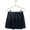 Zara Black Pleated Faux Leather Skirt - Size 3-4