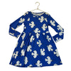 Mini Rodini x Wrangler Blue Dove Print Dress - Size 5-7Y