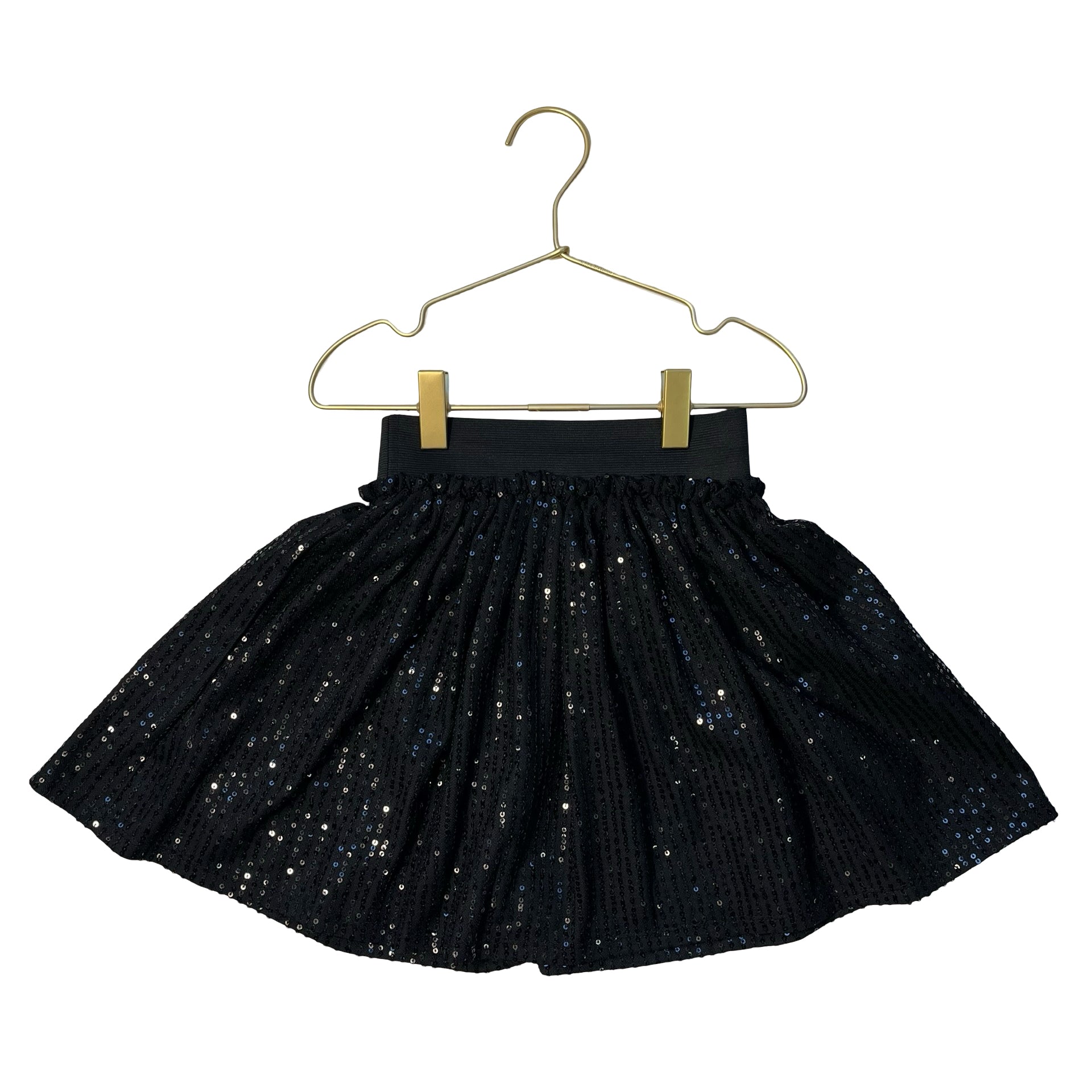 btween Black Sequin Skirt - Size 7
