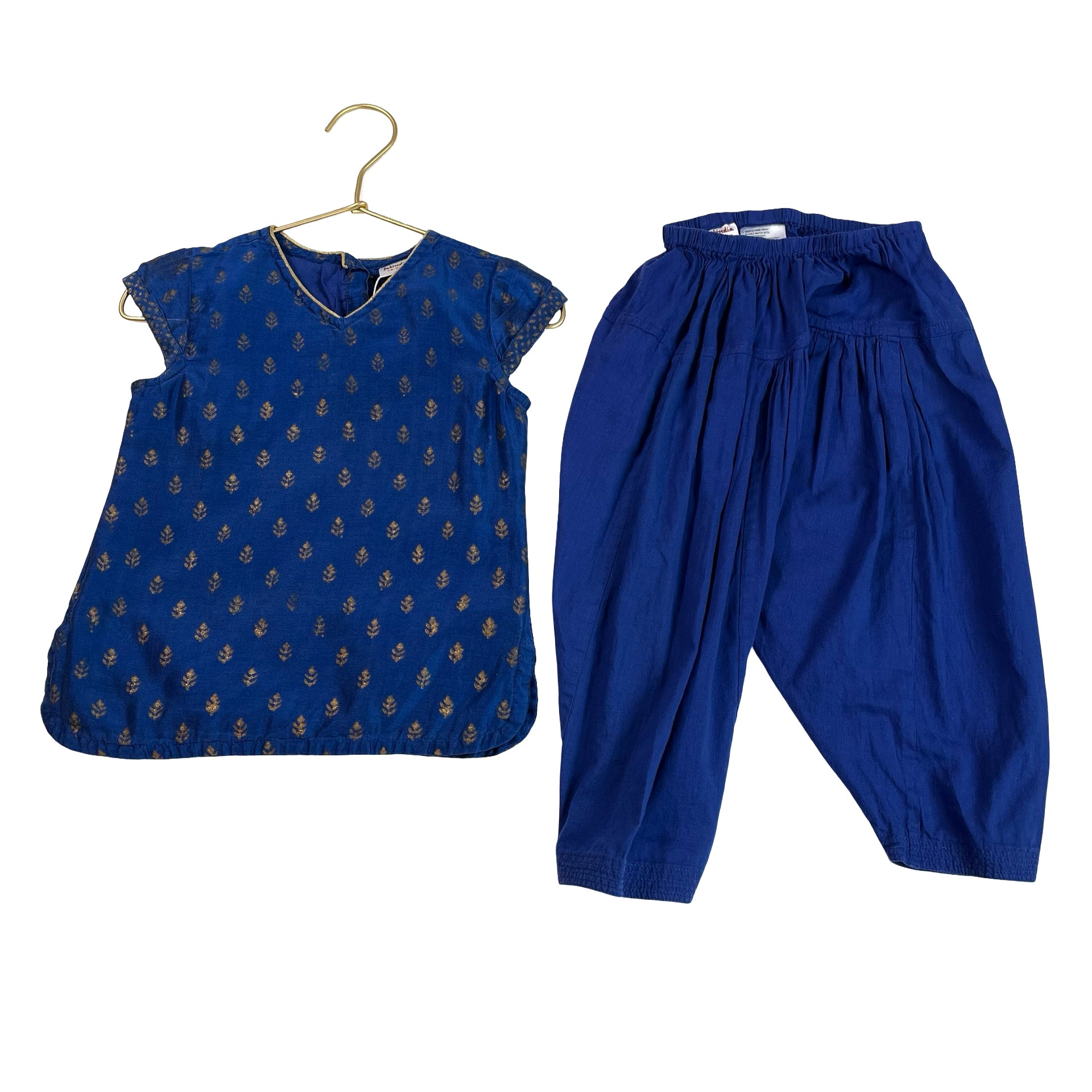 FabIndia Blue 2 Piece Set - Size 18-24 Mo