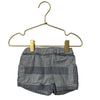 Pehr Chambray & Ivory Striped Shorts - Size 18-24 Mo