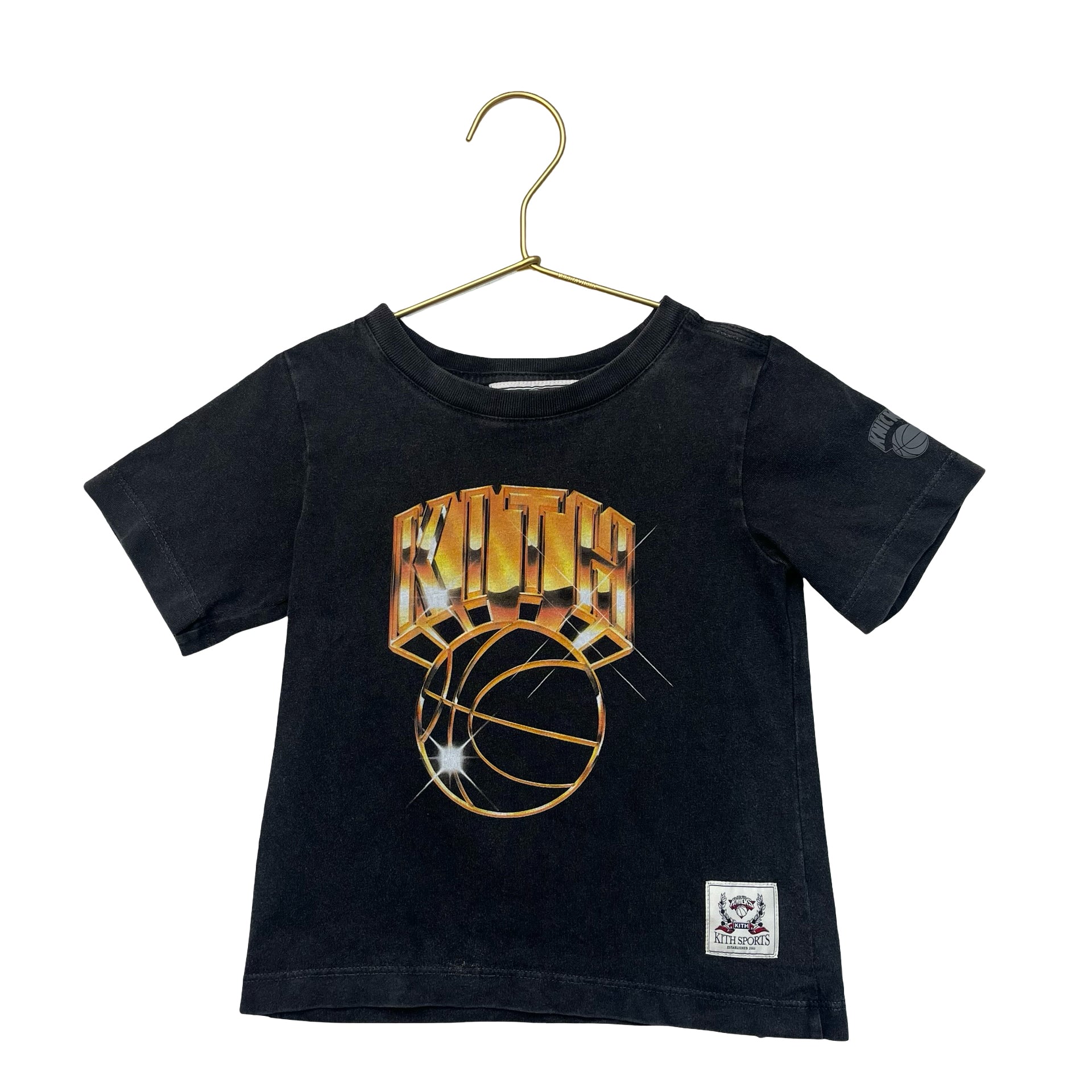 KITH x NY Knicks Vintage Wash Dark Gray T-Shirt - Size 3T