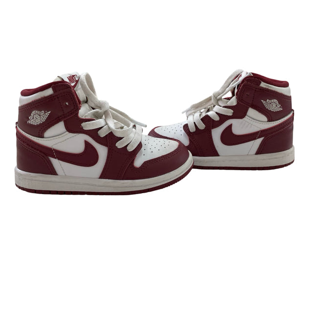 Nike Air Jordan Burgundy & White High Top Sneakers - Size 8C