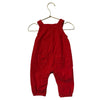 Baby Boden Red Corduroy Overalls - Size 3-6 Months