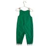 Baby Boden Green Corduroy Floral-Lined Overalls - Size 18-24 Mo